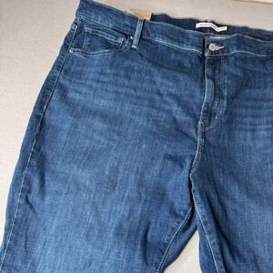 Levis 725 High Rise Bootcut Jeans Womens 26W Dark Wash Hypersoft Stretch Denim